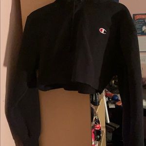 Champion cropped top hoodie
